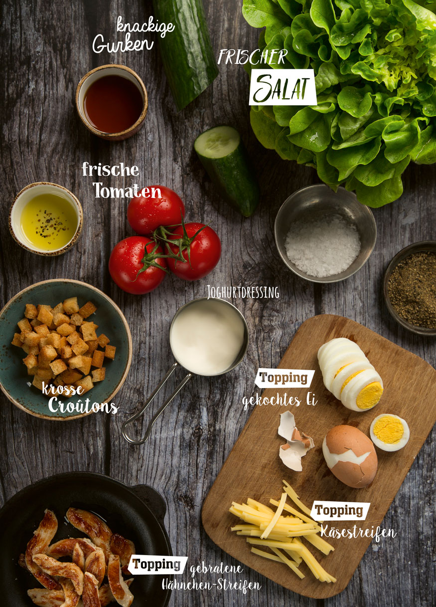 Salat Zutaten ibis Hotels Snacks & Drinks Speisekarte designed by food & co by baum & garten foodagentur in Frankfurt