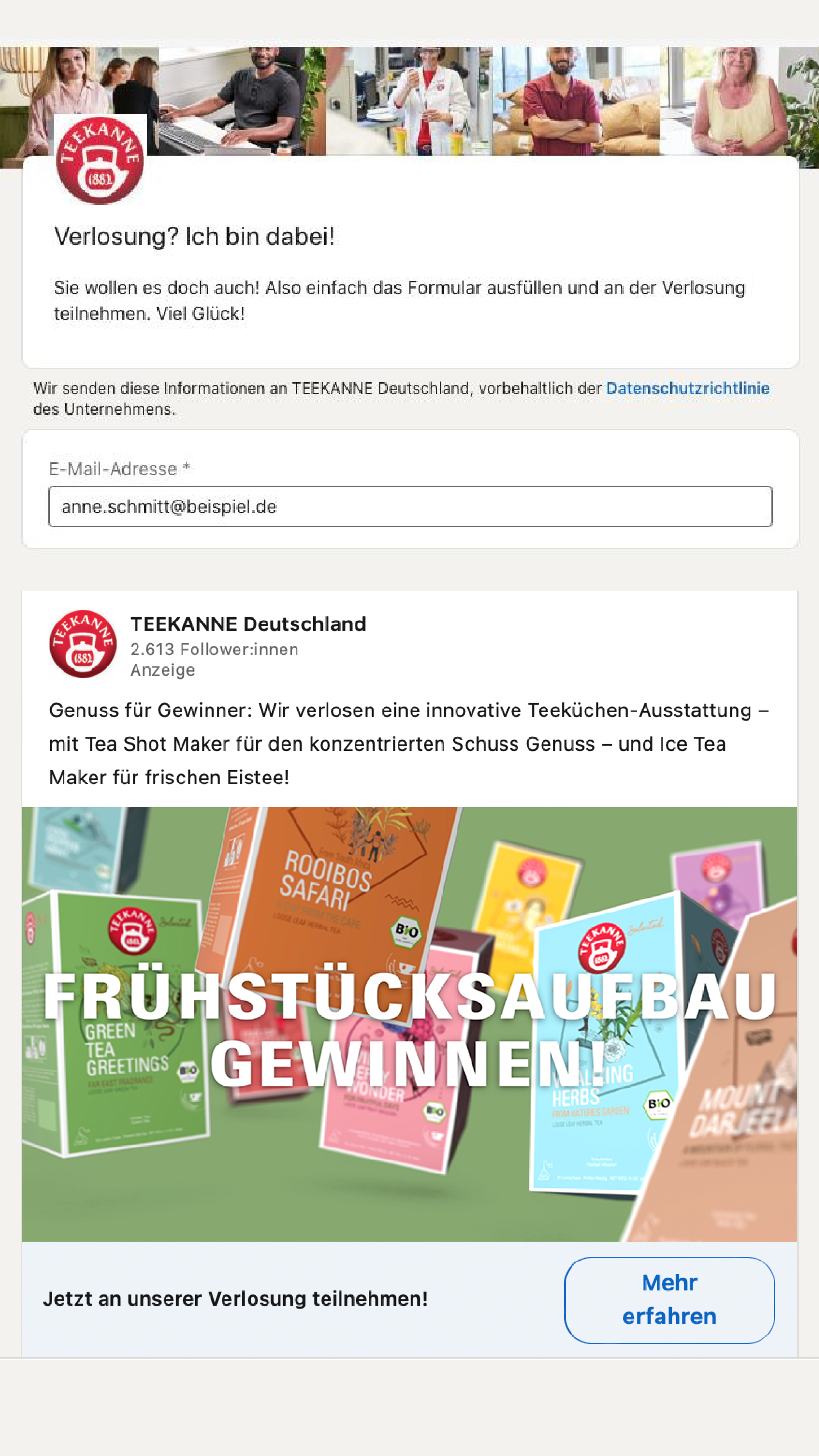 Werbeagentur Kommunikation Teekanne Food & Co